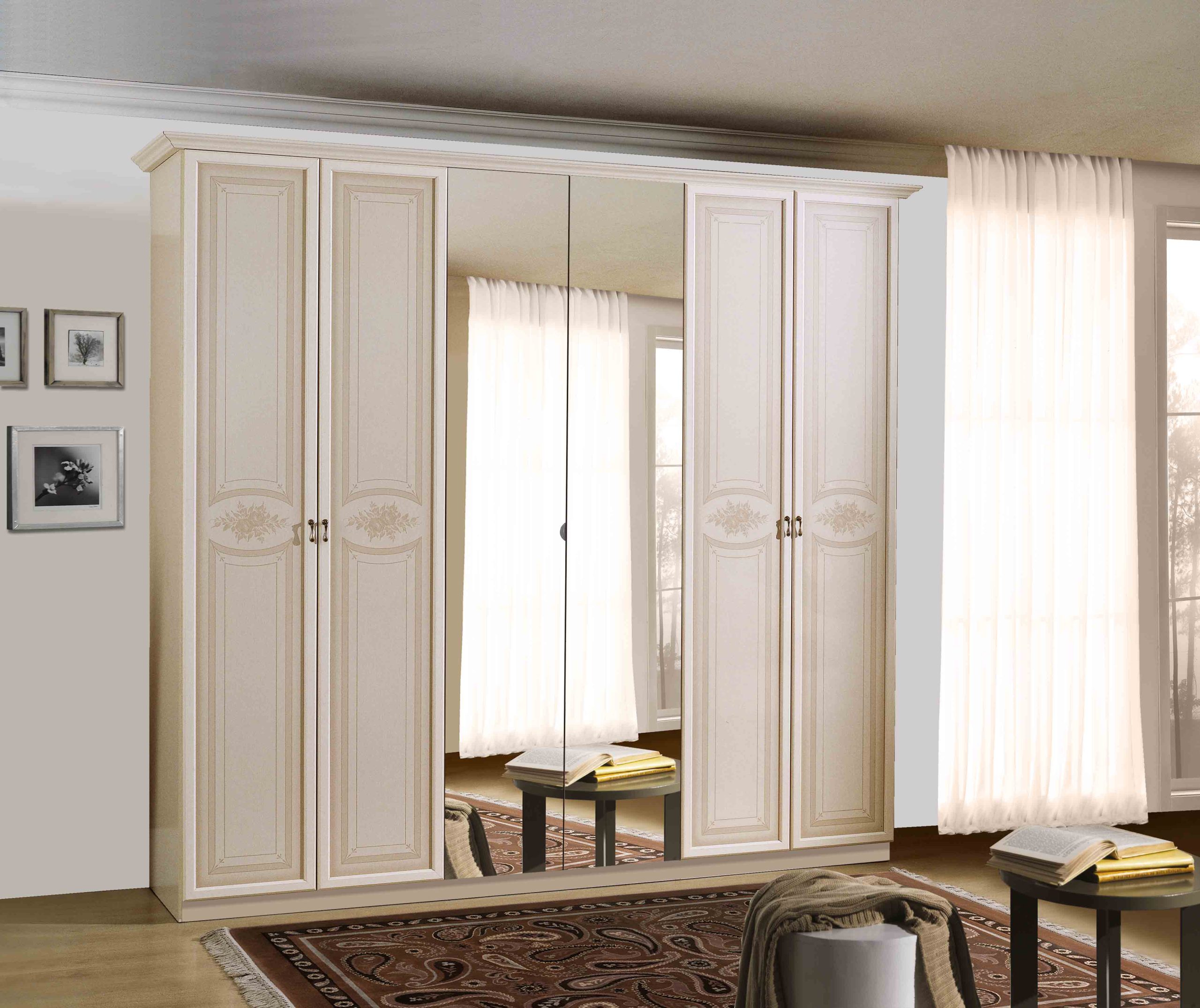 ARMADIO DECO 6A (PATINA BEIGE_SPECCHIO)_serigrafia