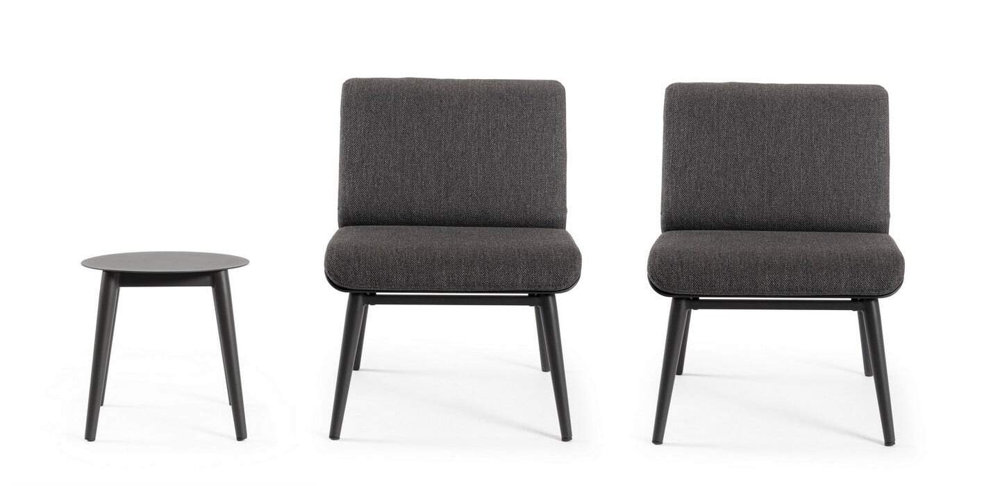 0663419-tf2_-set3_salotto_c_c_isabela_antracite_wg21_1675138167 Sedia moderna imbottita con struttura in legno e rivestimento in tessuto grigio, con tavolino abbinato, ideale per arredamento di design e soggiorni eleganti.