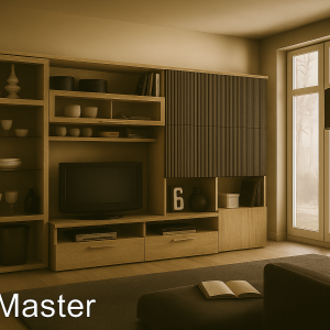 Parete attrezzata NEW MASTER CANNETTATO